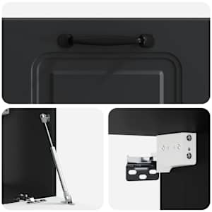 Nástěnná TV skříň Černá 59,5 x 31 x 30 cm Kompozitní dřevo - obrázek 9