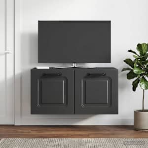 Nástěnná TV skříň Černá 59,5 x 31 x 30 cm Kompozitní dřevo - obrázek 1