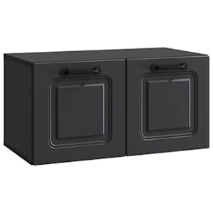 Nástěnná TV skříň Černá 59,5 x 31 x 30 cm Kompozitní dřevo - obrázek 2