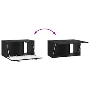Nástěnná TV skříň Černá 59,5 x 31 x 30 cm Kompozitní dřevo - obrázek 10