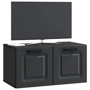 Nástěnná TV skříň Černá 59,5 x 31 x 30 cm Kompozitní dřevo - obrázek 3