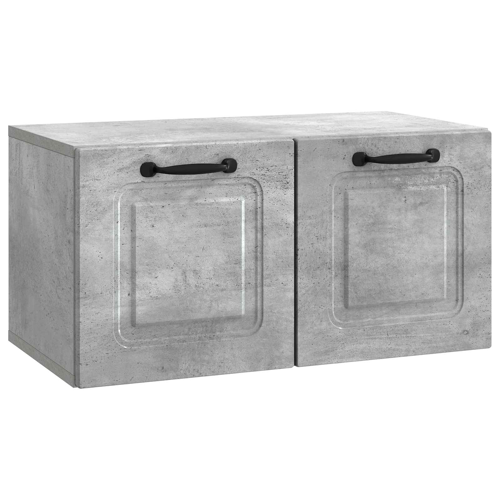 vidaXL Oglindă TV montată pe perete Gri Beton 59,5 x 31 x 30 cm