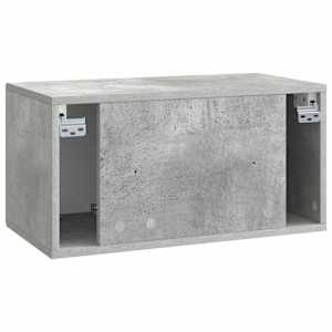Nástěnná TV skříň Nástěnný Betonově šedá 59,5 x 31 x 30 cm - obrázek 8