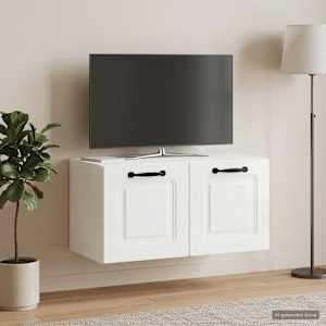 Nástěnná TV skříň Bílá s vysokým leskem 59,5 x 31 x 30 cm - obrázek 1