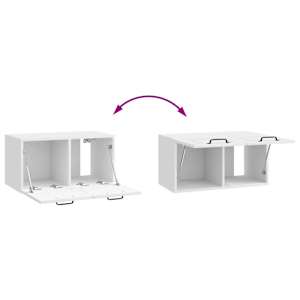 Nástěnná TV skříň Bílá s vysokým leskem 59,5 x 31 x 30 cm - obrázek 10
