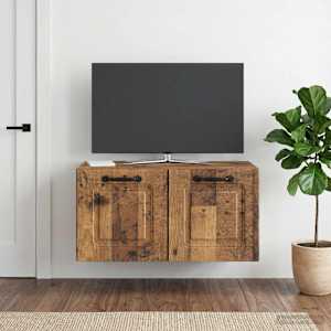 Nástěnná TV skříň Nástěnný Staré dřevo 59,5 x 31 x 30 cm - obrázek 1