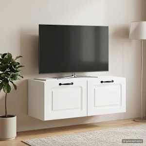 Nástěnná TV skříň Bílá 78,5 x 31 x 30 cm Kompozitní dřevo - obrázek 4