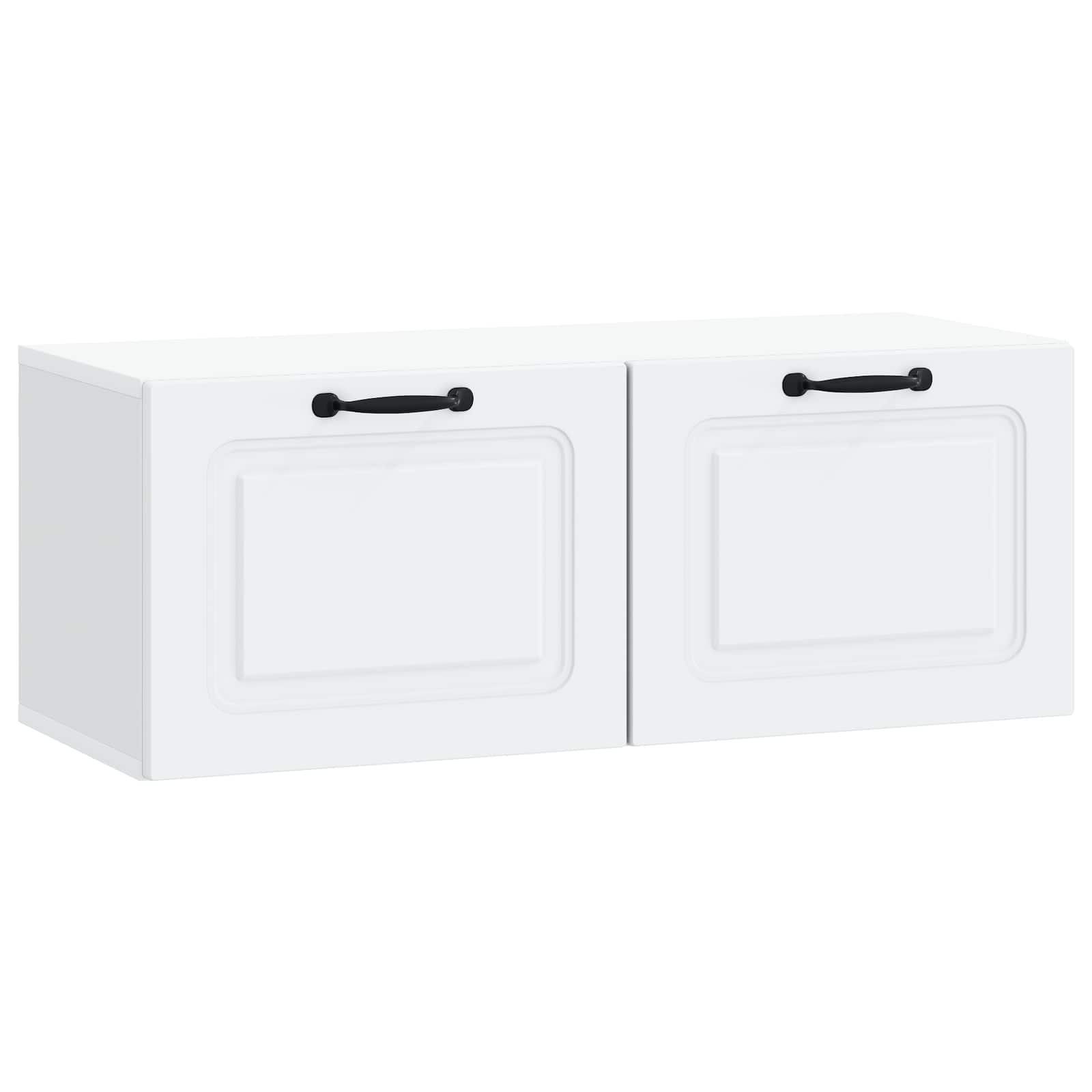 vidaXL Oglindă TV montată pe perete Pe perete Alb 78,5 x 31 x 30 cm