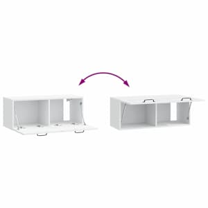Nástěnná TV skříň Bílá 78,5 x 31 x 30 cm Kompozitní dřevo - obrázek 10