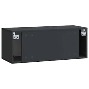 Nástěnná TV skříň Černá 78,5 x 31 x 30 cm Kompozitní dřevo - obrázek 8