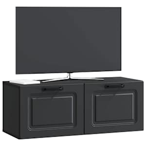 Nástěnná TV skříň Černá 78,5 x 31 x 30 cm Kompozitní dřevo - obrázek 3