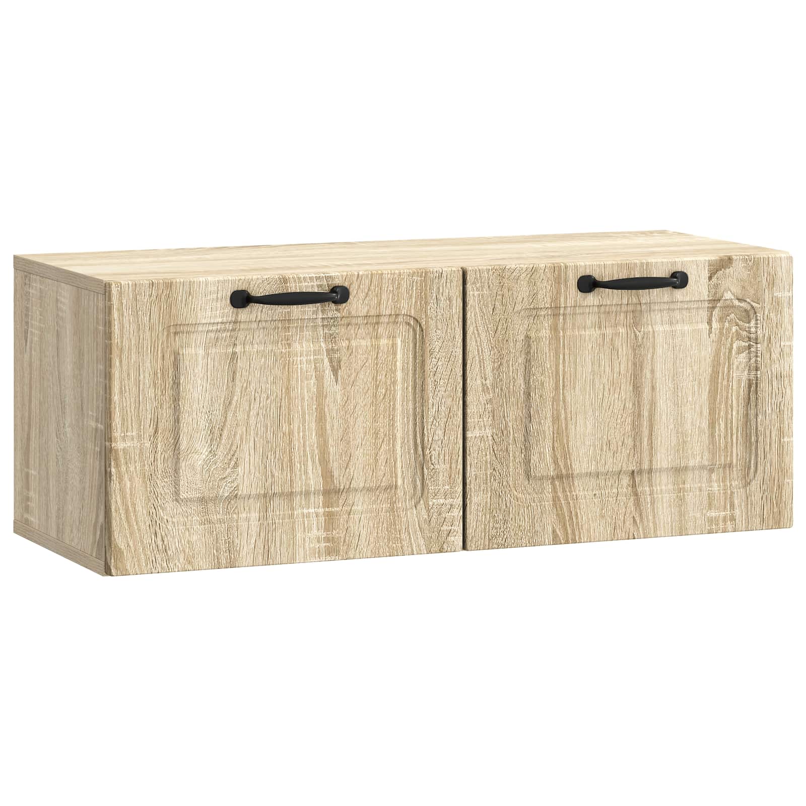 vidaXL Oglindă TV montată pe perete Stejar Sonoma 78,5 x 31 x 30 cm