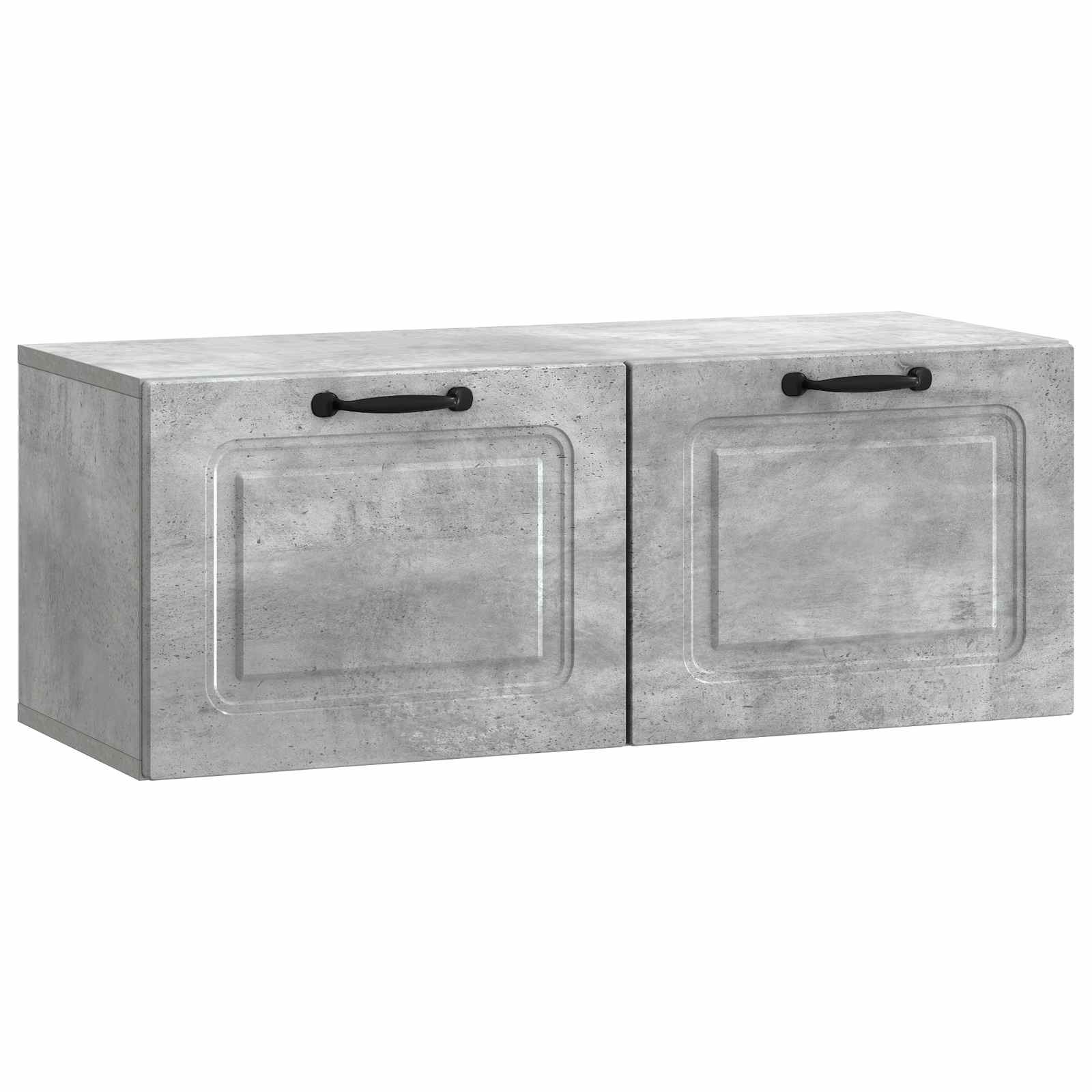 Seinälle asennettava TV-kaappi Betoninharmaa 78,5 x 31 x 30 cm