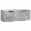 vidaXL Rippuv TV kapp Betoonhall 78,5 x 31 x 30 cm Tehispuit