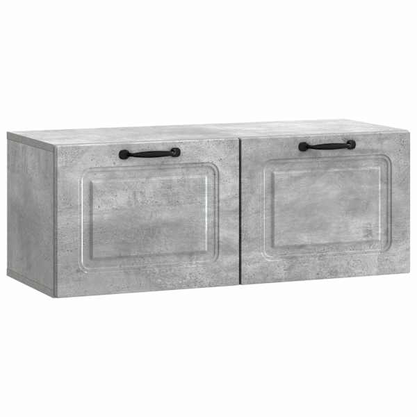 vidaXL Rippuv TV kapp Betoonhall 78,5 x 31 x 30 cm Tehispuit