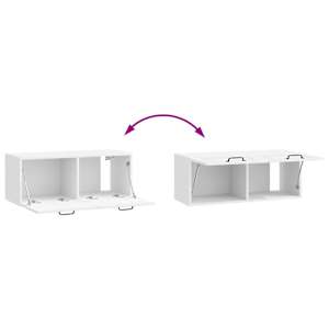 Nástěnná TV skříň Bílá s vysokým leskem 78,5 x 31 x 30 cm - obrázek 10