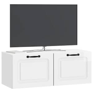Nástěnná TV skříň Bílá s vysokým leskem 78,5 x 31 x 30 cm - obrázek 3
