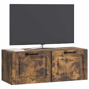 Nástěnná TV skříň Nástěnný Kouřový dub 78,5 x 31 x 30 cm - obrázek 3