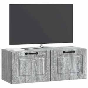 Nástěnná TV skříň Nástěnný Šedá sonoma 78,5 x 31 x 30 cm - obrázek 3