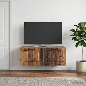 Nástěnná TV skříň Nástěnný Staré dřevo 78,5 x 31 x 30 cm - obrázek 1
