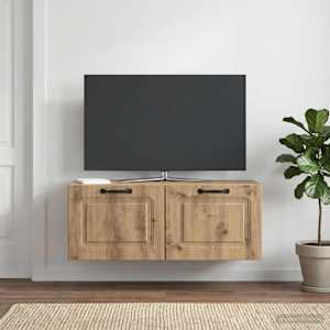Nástěnná TV skříň 78,5 x 31 x 30 cm Dub artisan - obrázek 4