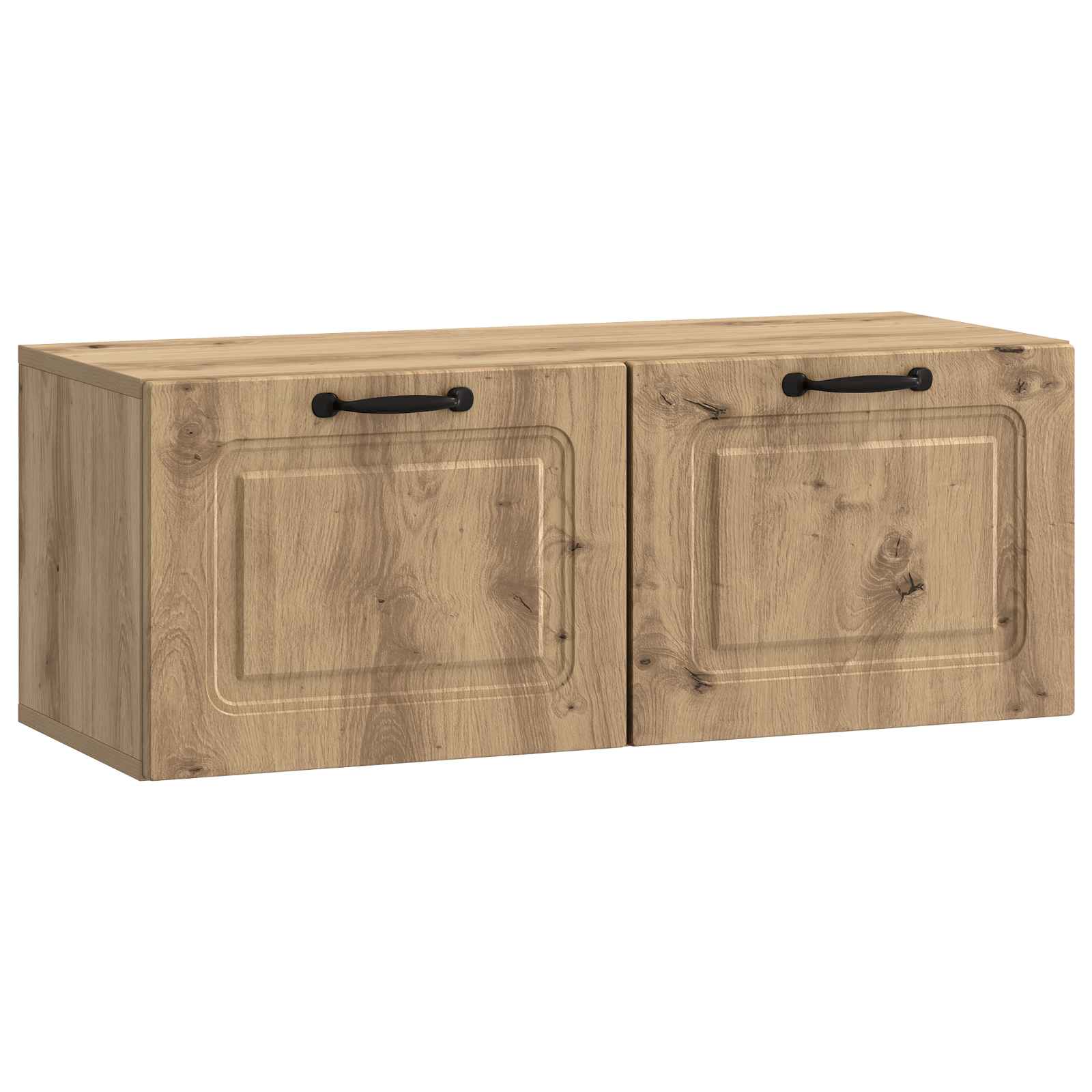 vidaXL Oglindă TV montată pe perete Stejar Artizanal 78,5 x 31 x 30 cm