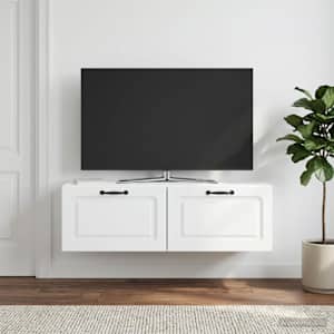 Nástěnná TV skříň Bílá 98 x 31 x 30 cm Kompozitní dřevo - obrázek 4