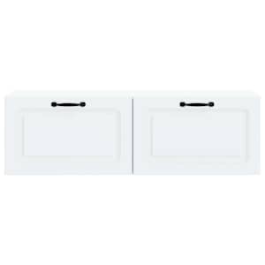 Nástěnná TV skříň Bílá 98 x 31 x 30 cm Kompozitní dřevo - obrázek 6