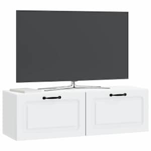 Nástěnná TV skříň Bílá 98 x 31 x 30 cm Kompozitní dřevo - obrázek 3