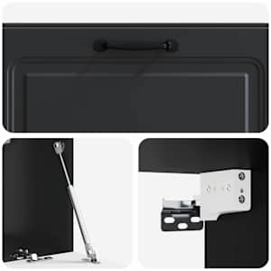 Nástěnná TV skříň Černá 98 x 31 x 30 cm Kompozitní dřevo - obrázek 9