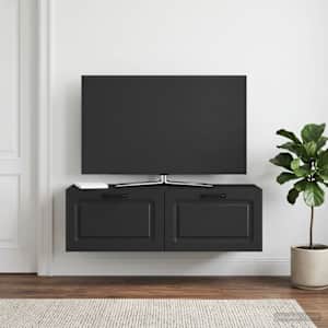 Nástěnná TV skříň Černá 98 x 31 x 30 cm Kompozitní dřevo - obrázek 1