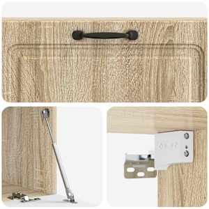 Nástěnná TV skříň Dub sonoma 98 x 31 x 30 cm Kompozitní dřevo - obrázek 9