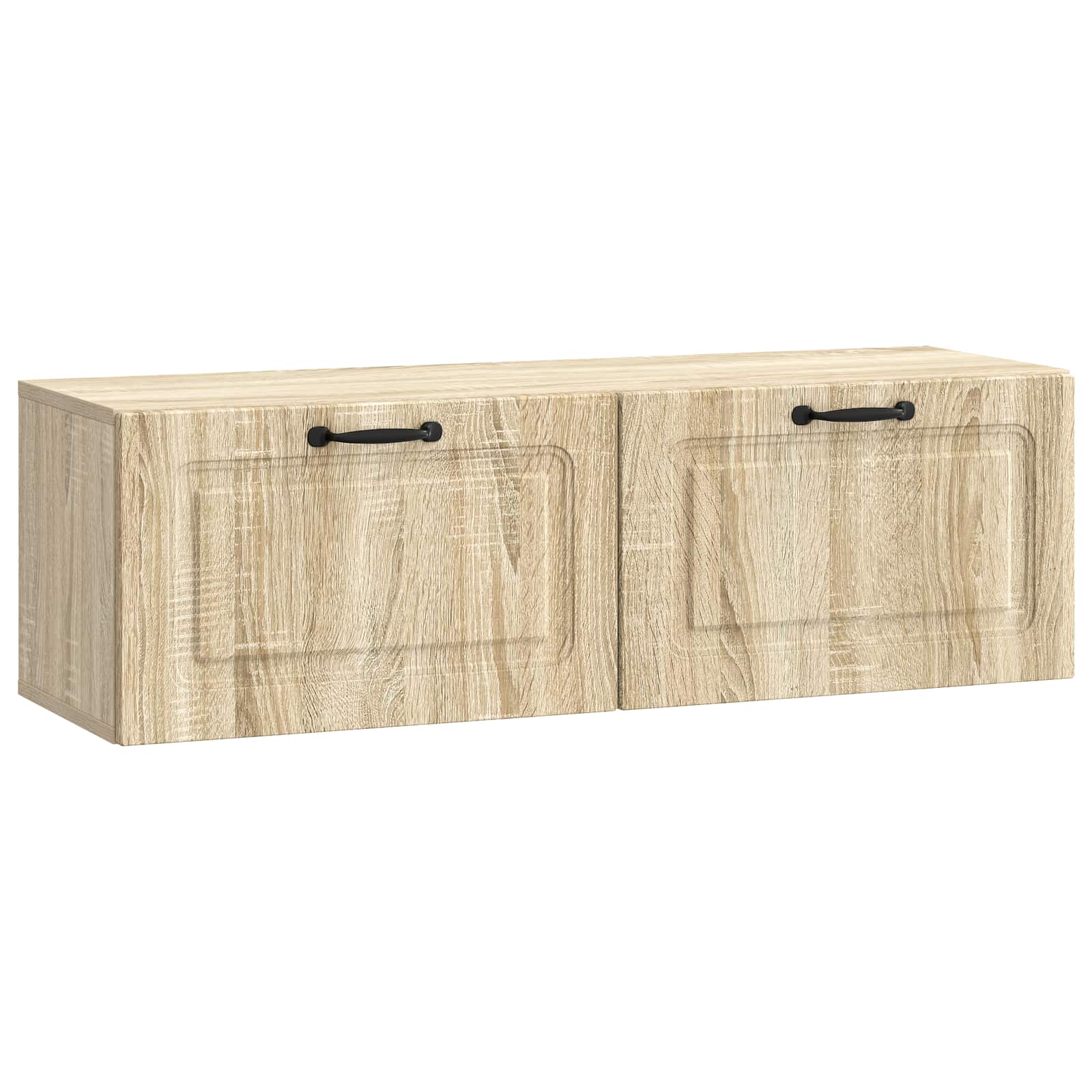 vidaXL Oglindă TV montată pe perete Stejar Sonoma 98 x 31 x 30 cm