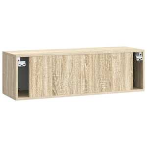 Nástěnná TV skříň Dub sonoma 98 x 31 x 30 cm Kompozitní dřevo - obrázek 8