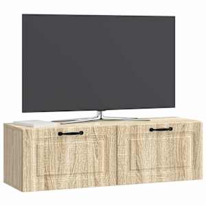 Nástěnná TV skříň Dub sonoma 98 x 31 x 30 cm Kompozitní dřevo - obrázek 3