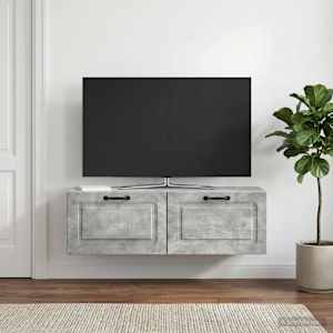 Nástěnná TV skříň Nástěnný Betonově šedá 98 x 31 x 30 cm - obrázek 1