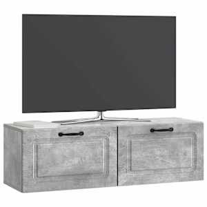 Nástěnná TV skříň Nástěnný Betonově šedá 98 x 31 x 30 cm - obrázek 3
