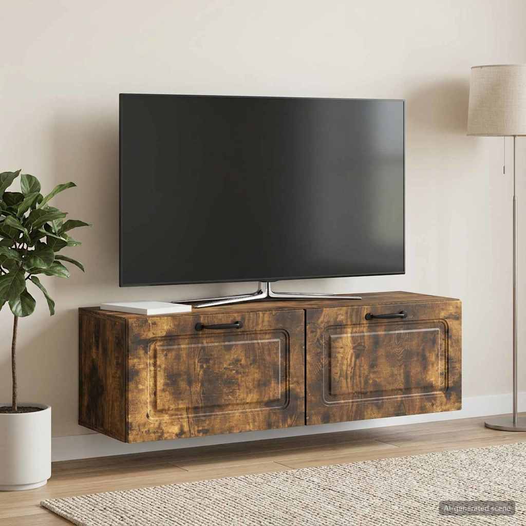 Omarica za TV, ki jo lahko montiraš na steno Dimljen hrast