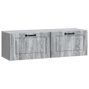 Nástěnná TV skříň Šedá sonoma 98 x 31 x 30 cm Kompozitní dřevo - obrázek 2