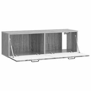 Nástěnná TV skříň Šedá sonoma 98 x 31 x 30 cm Kompozitní dřevo - obrázek 5