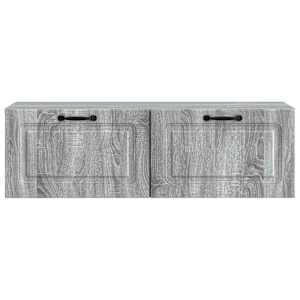 Nástěnná TV skříň Šedá sonoma 98 x 31 x 30 cm Kompozitní dřevo - obrázek 6