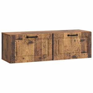 Nástěnná TV skříň Staré dřevo 98 x 31 x 30 cm Kompozitní dřevo - obrázek 2