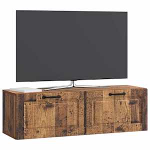 Nástěnná TV skříň Staré dřevo 98 x 31 x 30 cm Kompozitní dřevo - obrázek 3