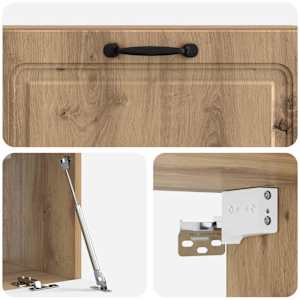 Nástěnná TV skříň 98 x 31 x 30 cm Dub artisan Kompozitní dřevo - obrázek 9
