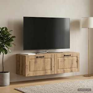 Nástěnná TV skříň 98 x 31 x 30 cm Dub artisan Kompozitní dřevo - obrázek 1