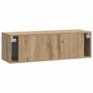 Nástěnná TV skříň 98 x 31 x 30 cm Dub artisan Kompozitní dřevo - obrázek 8