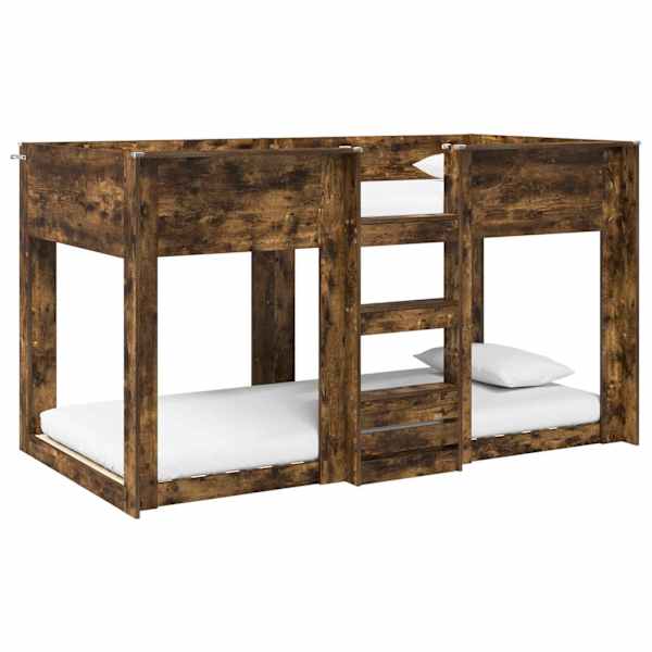 vidaXL Kiipevoodi Lastele Suitsetatud tamm 75 x 190 cm Tehispuit