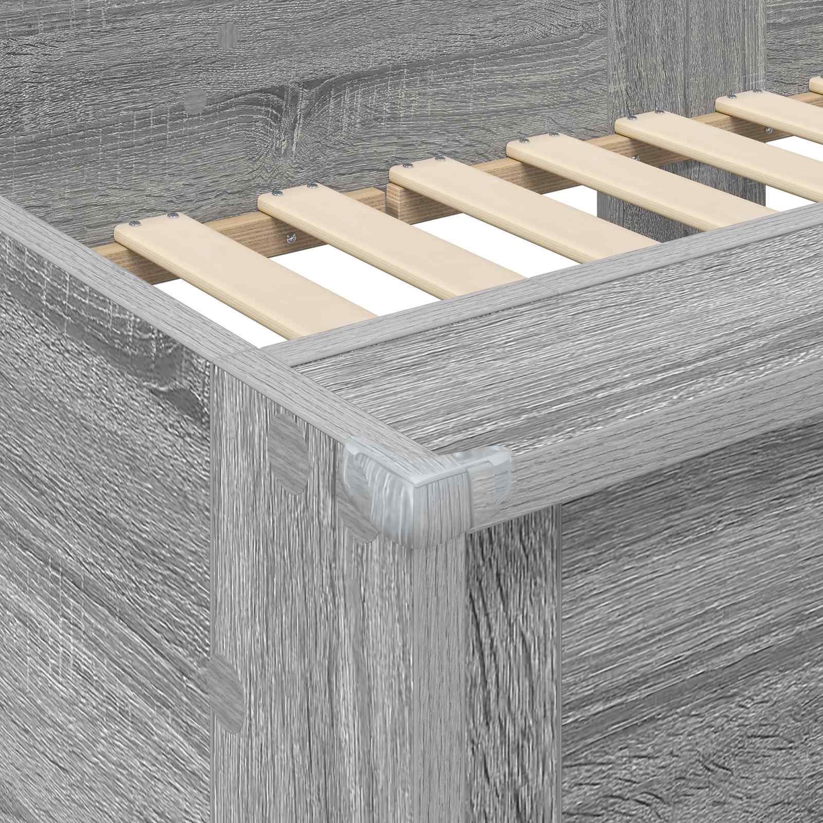 Postelja na vzkraj za otroke Siva Sonoma 75 x 190 cm - slika 8