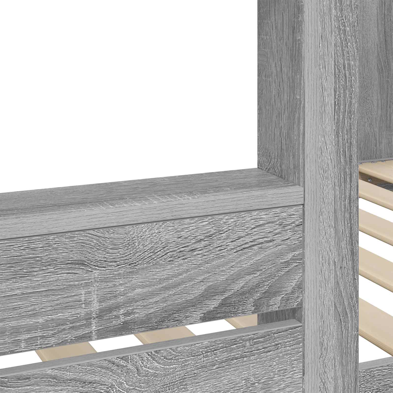 Postelja na vzkraj za otroke Siva Sonoma 75 x 190 cm - slika 9