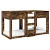 vidaXL Kiipevoodi Lastele Suitsetatud tamm 90 x 190 cm Tehispuit